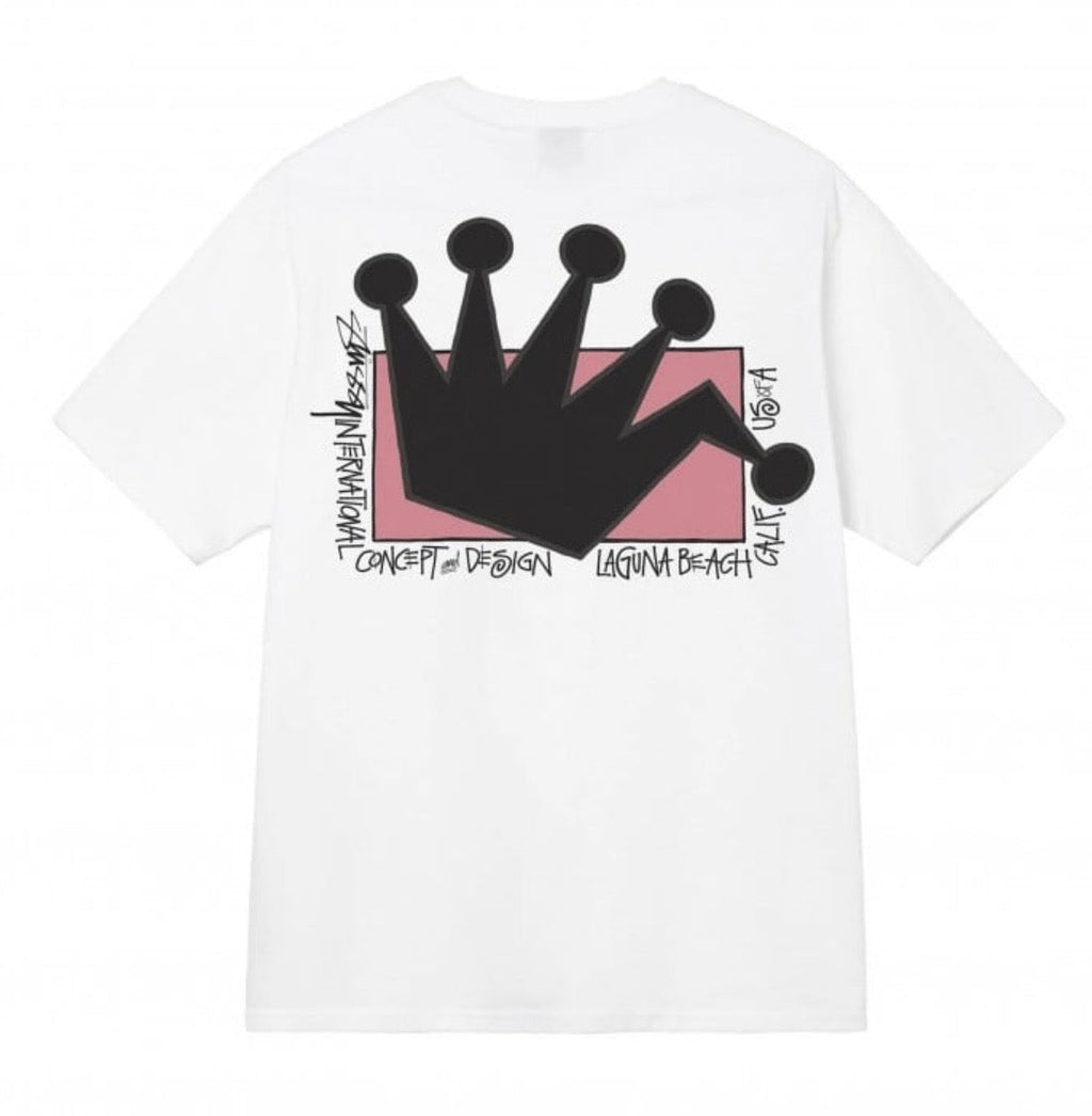 Stussy Laguna Beach Crown Tee White