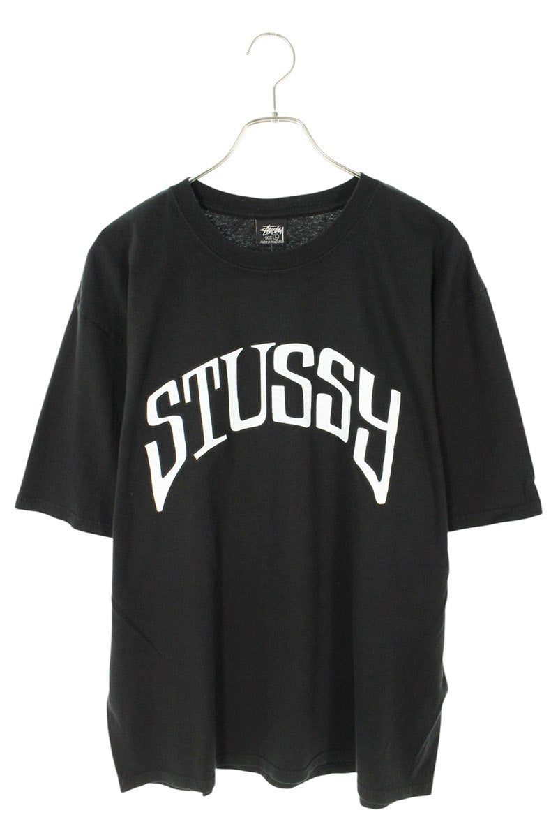 STUSSY 25SS ARCHED PIGMENT DYED TEE Black Size L