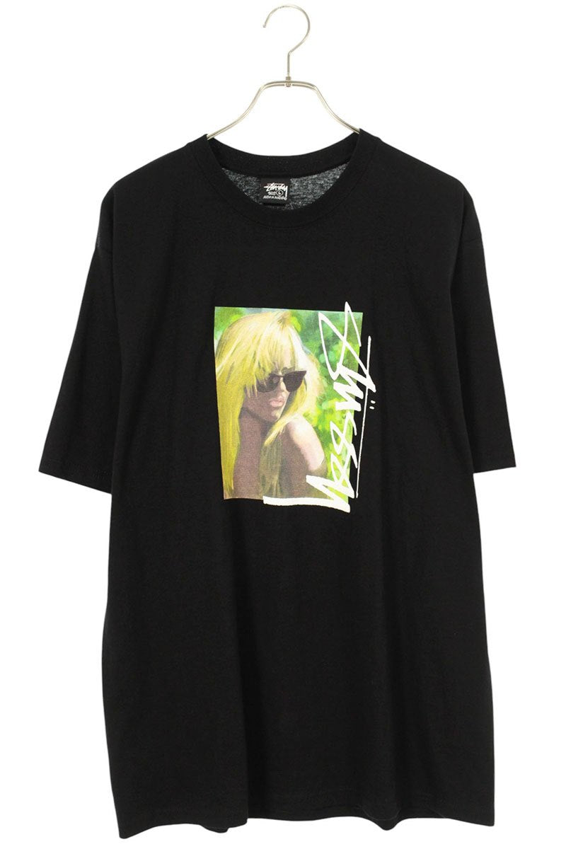 STUSSY 25SS LAURA TEE Black Cotton Size L
