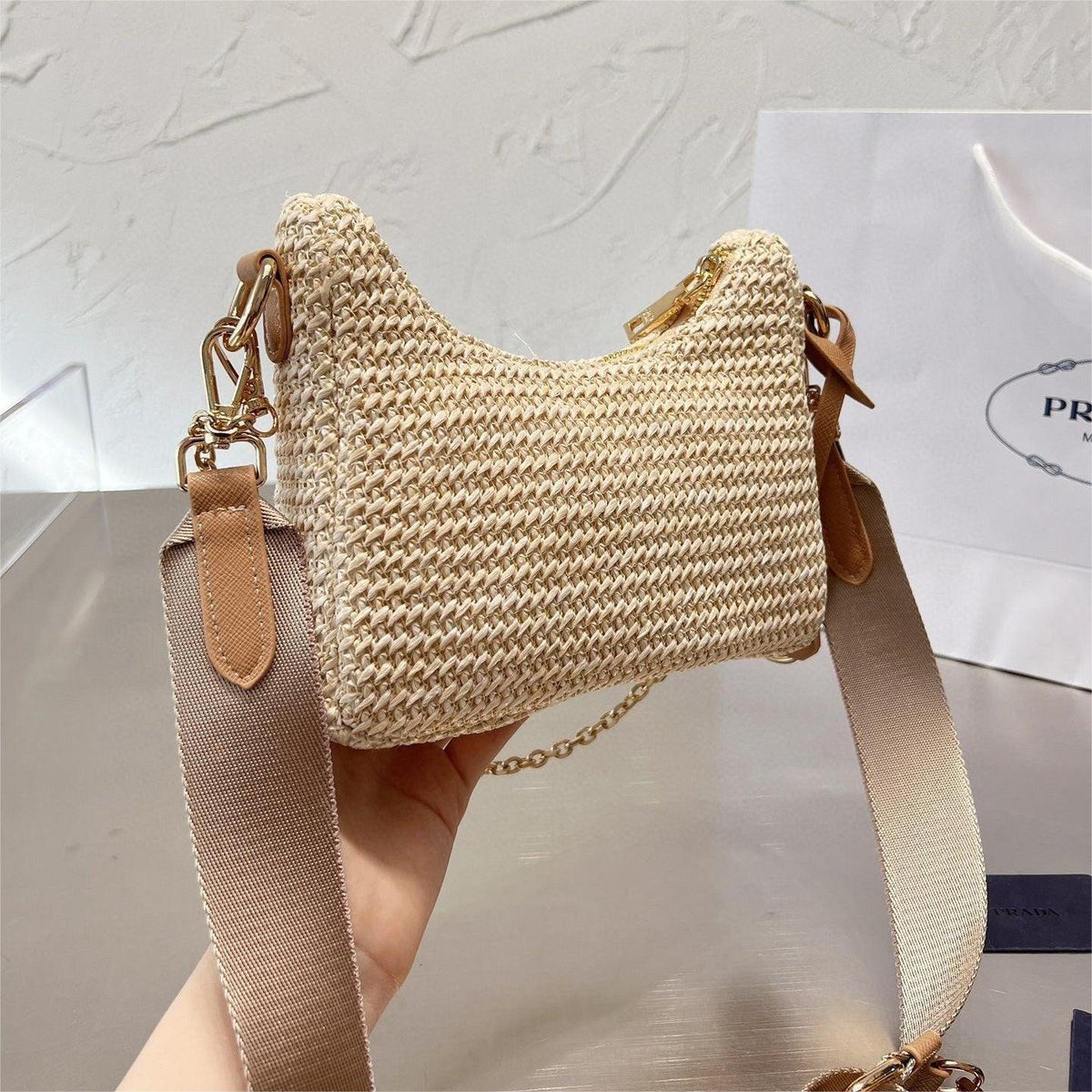 Prada Handbag Re-Edition 2005 Bag 8.3X7X2.3Inch