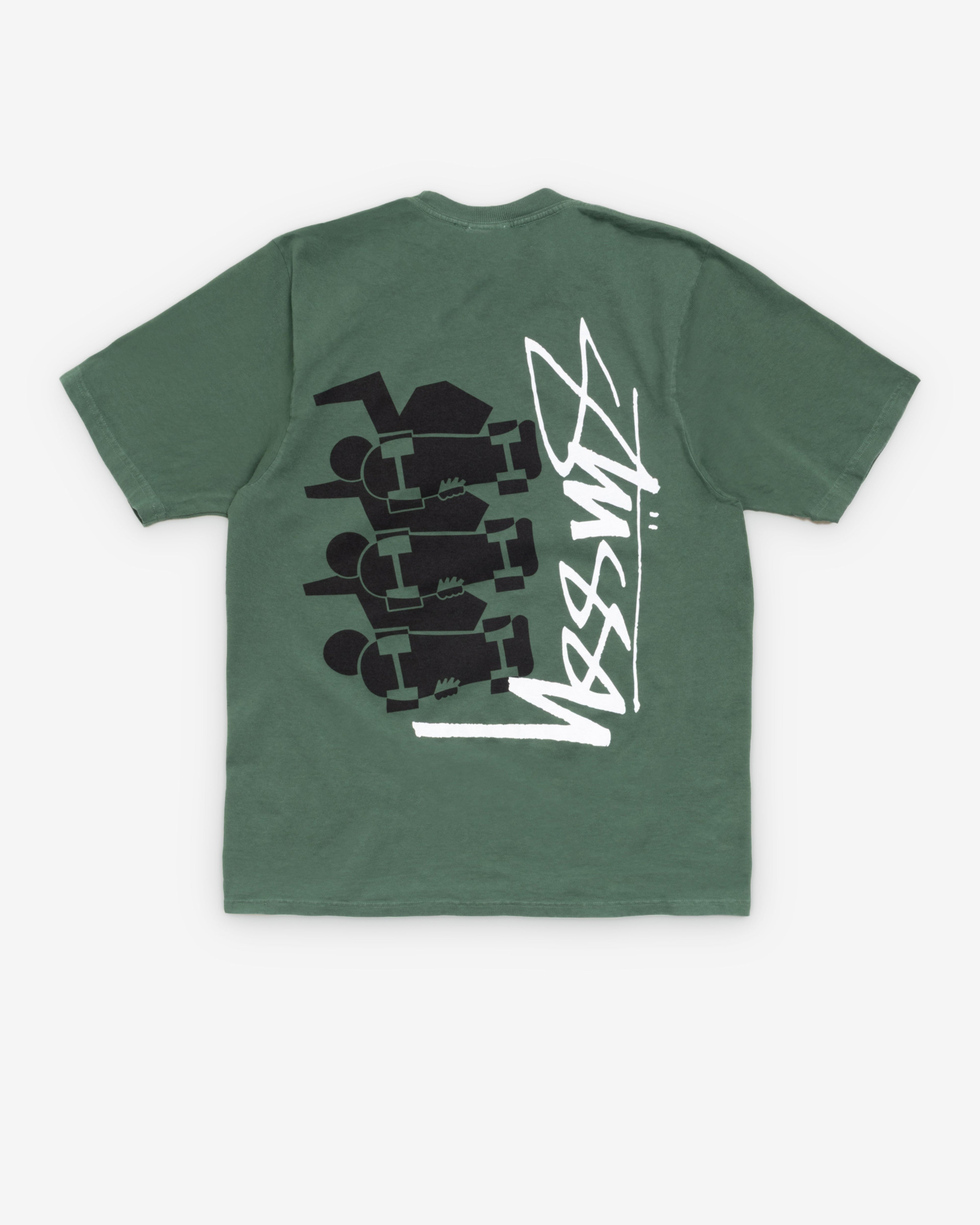 Stüssy  - Men's Skate Stack Pig. Dyed Tee - (Pine)