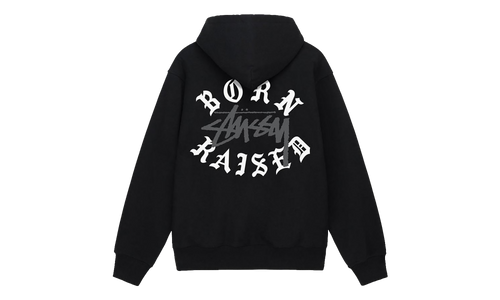 Born X Raised Logo Zip Hoodie "Black" STUS423