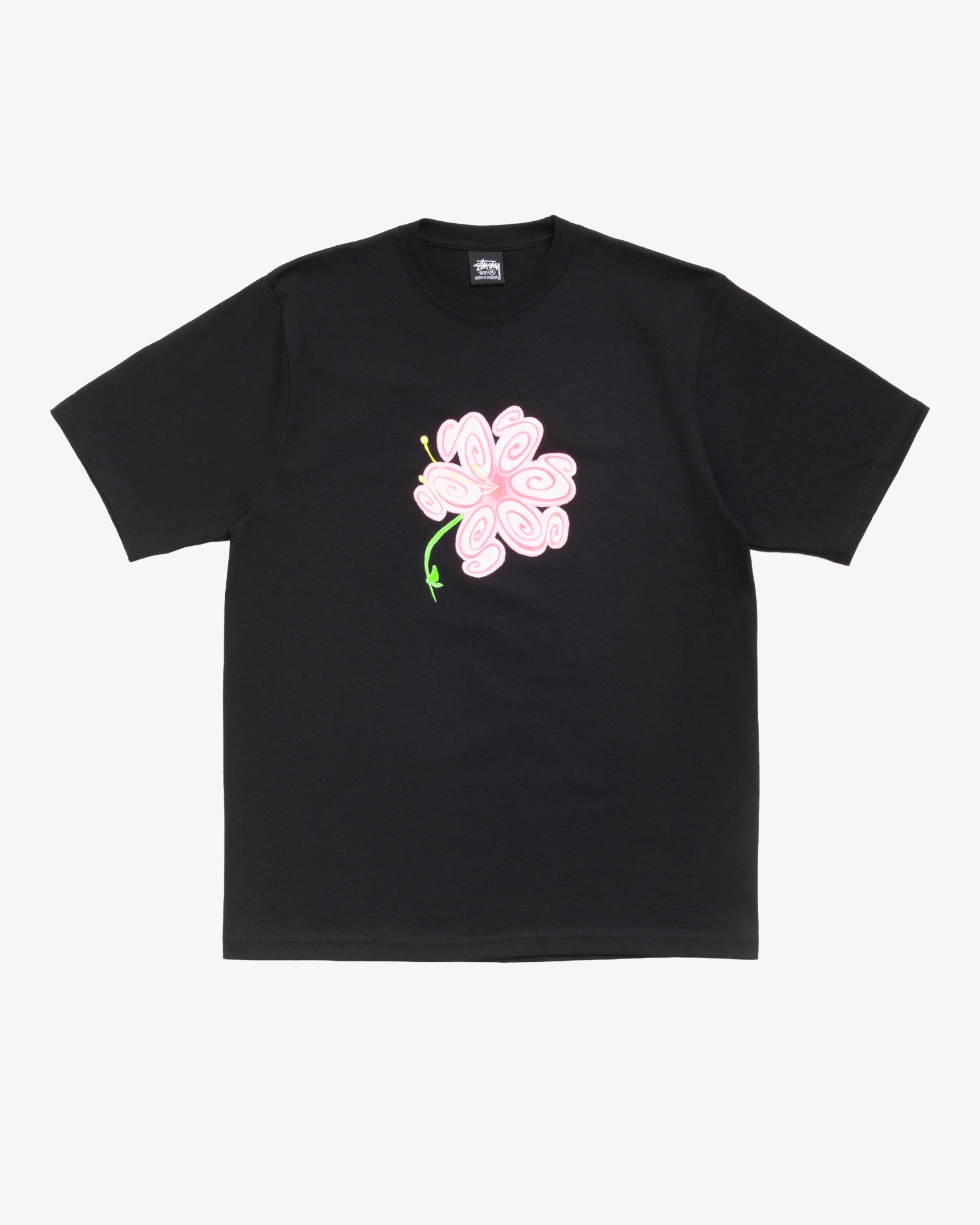 Stüssy -  Men's S Flower Tee - (Black)