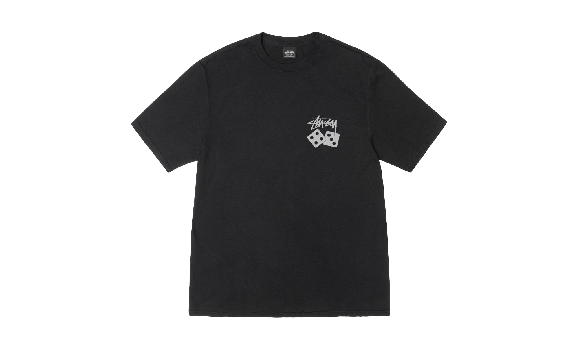 DICE TEE PIGMENT DYED "Black" STUS13