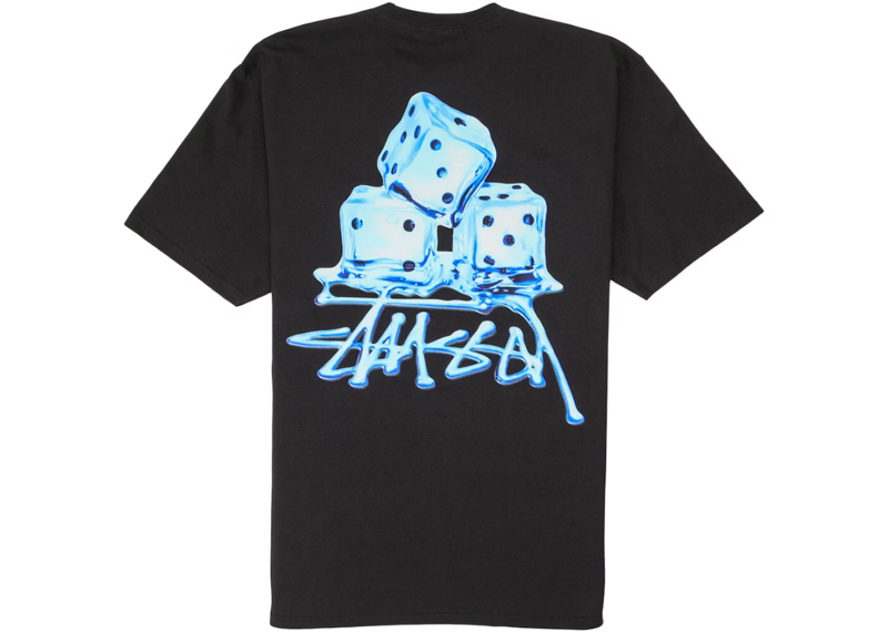 Stussy Melted Tee Black