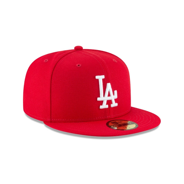 Los Angeles Dodgers Scarlet Basic 59FIFTY Fitted Hat