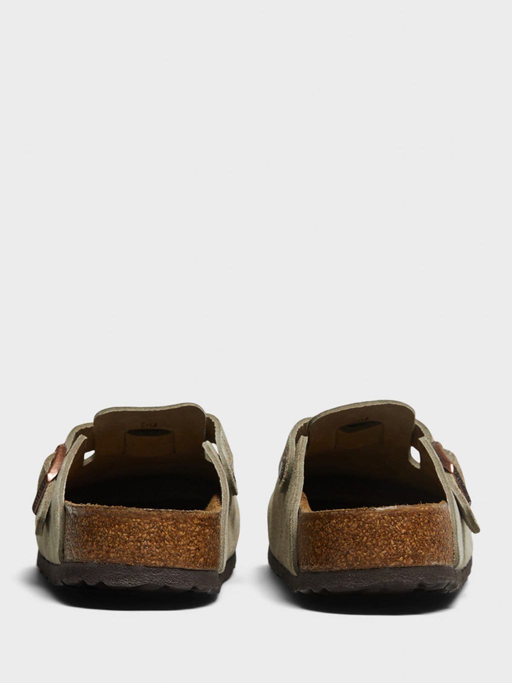 Boston Suede Regular Soft Footbed Sandals in Taupe