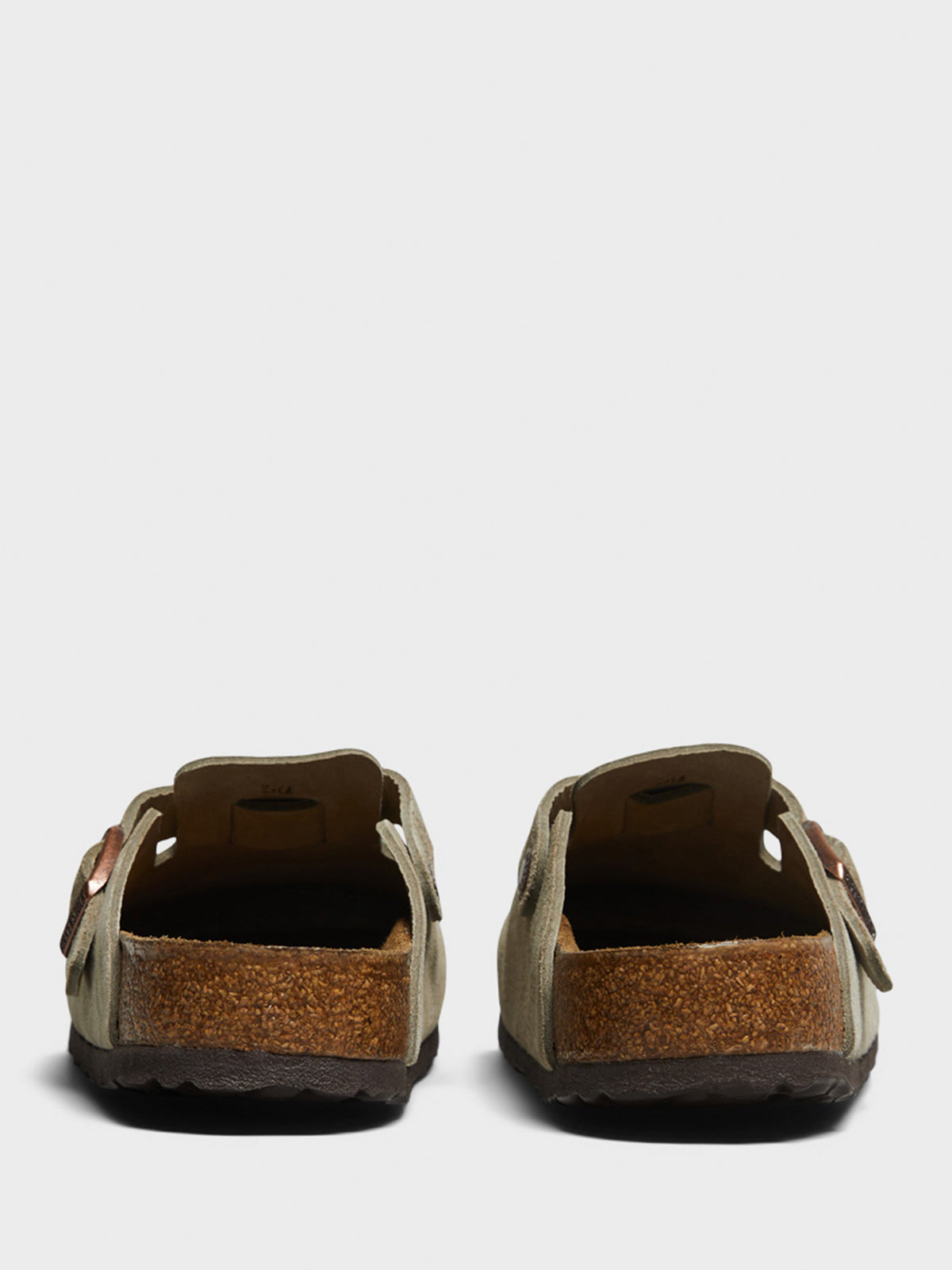 Boston Suede Regular Soft Footbed Sandals in Taupe