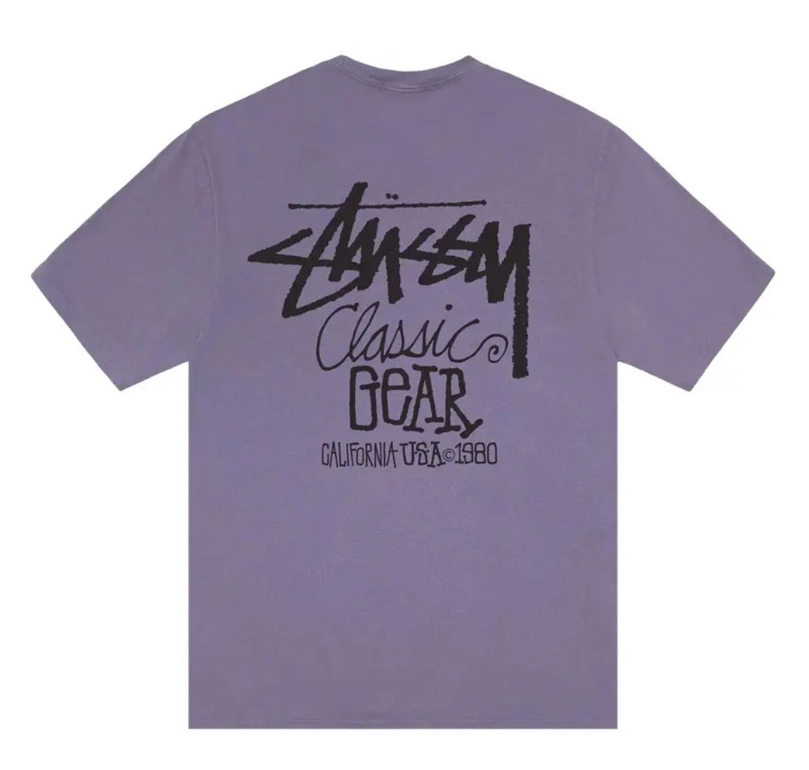 Stussy Classic Gear Pigment Dyed Grape Tee