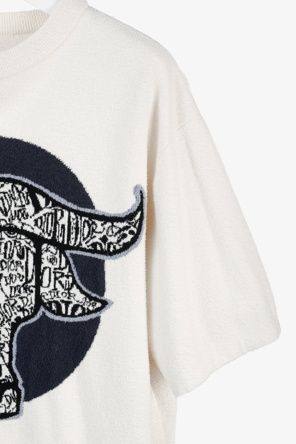 Dior x Stussy "Year of the Ox" Ivory Terry Cloth Graphic Tee