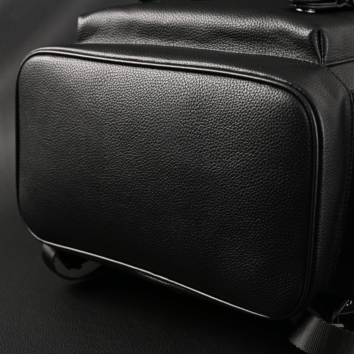 Prada Nylon & Leather Multi-Pocket Backpack – Black