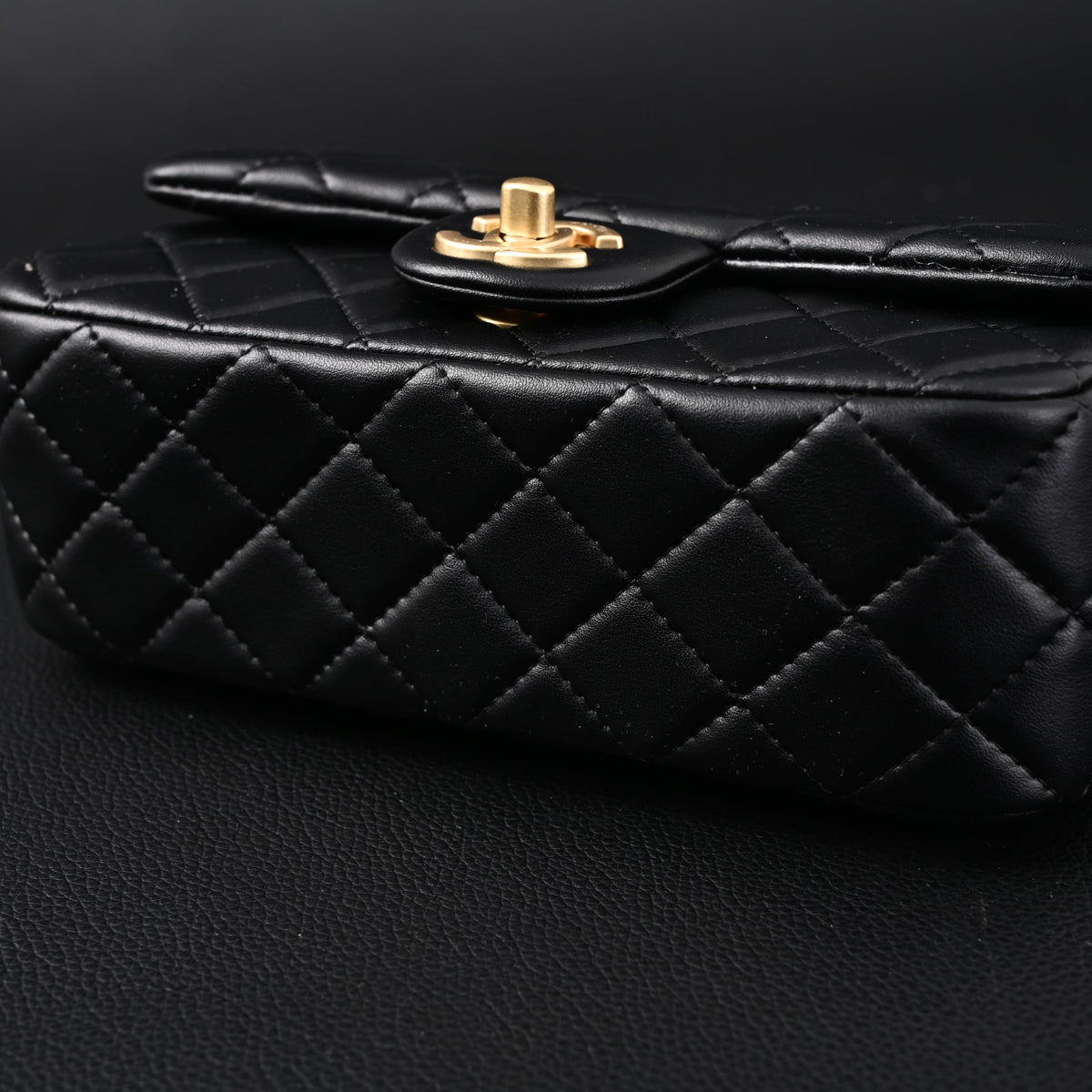 Chanel Classic Flap Mini Bag – Black Quilted Lambskin with Gold-Tone Hardware