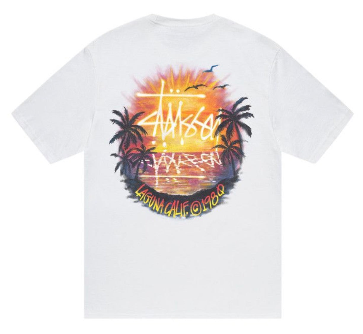 Stussy Laguna Beach Tee White
