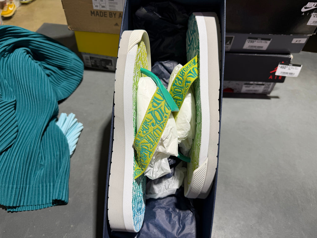 Dior x Stussy Slides - White/Green