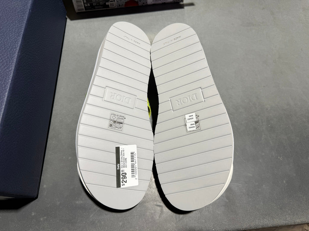 Dior x Stussy Slides - White/Green