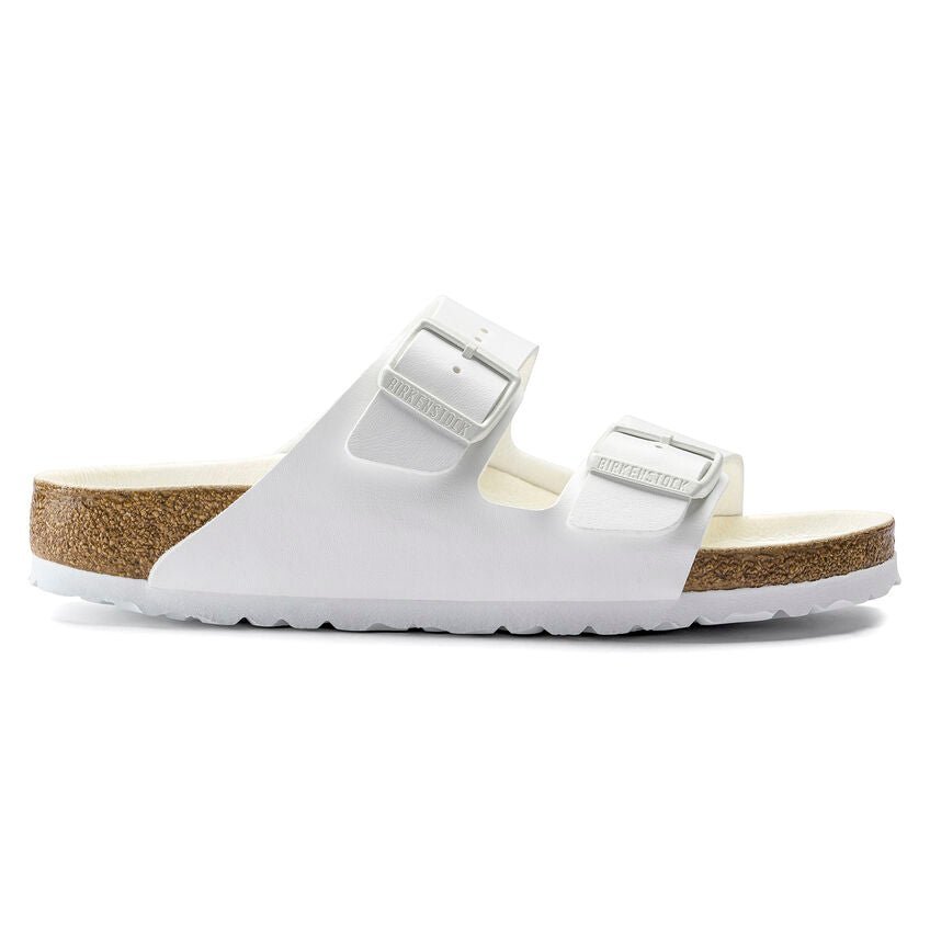 'Arizona BS' women's double strap slide sandal - white