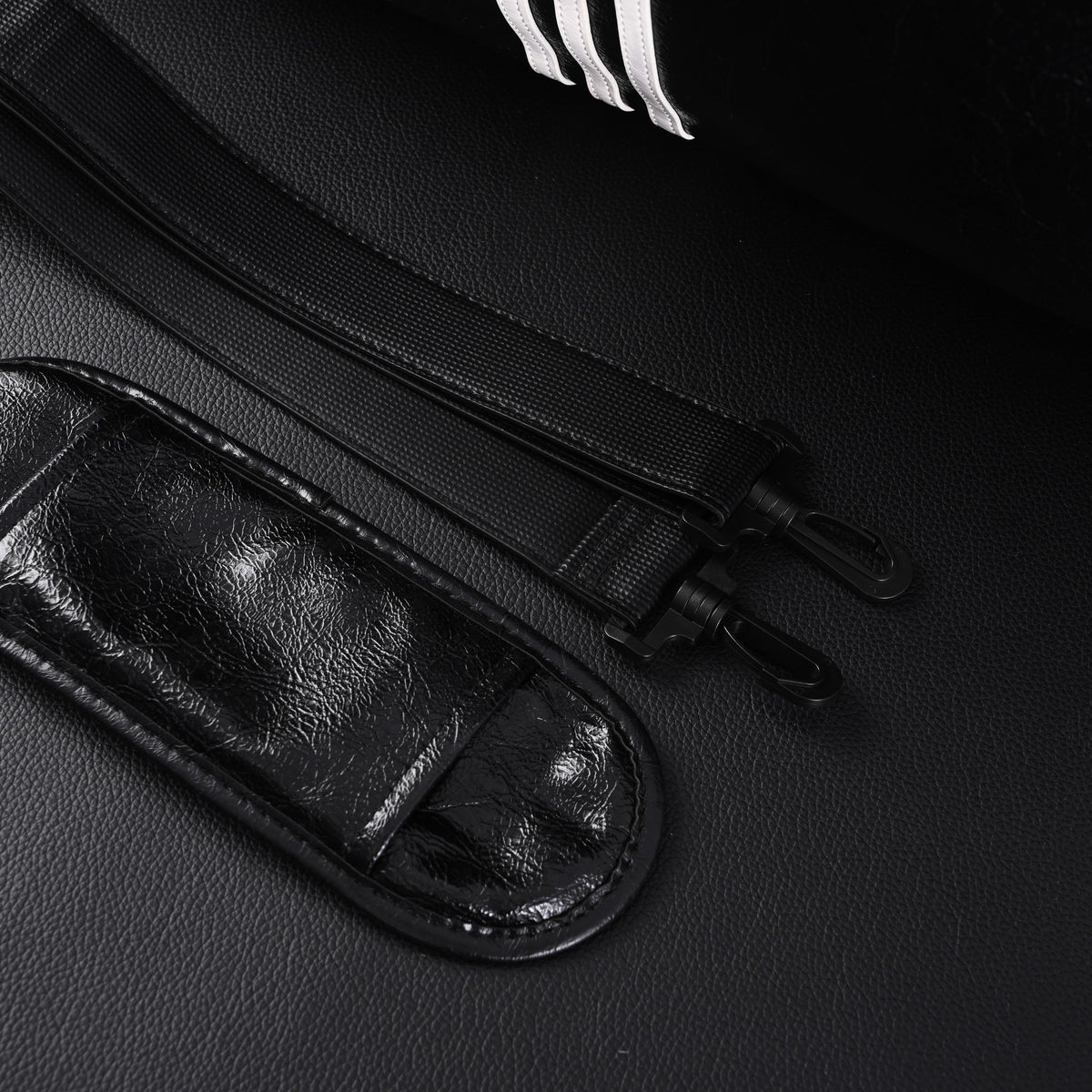 Balenciaga x adidas Large Duffel Travel Bag – Black & Green with Trefoil Logo and Triple Stripes