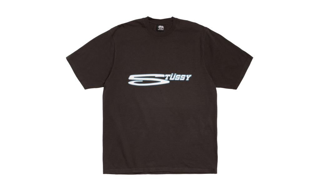 STRETCH TEE PIGMENT DYED "Faded Black" STUS259