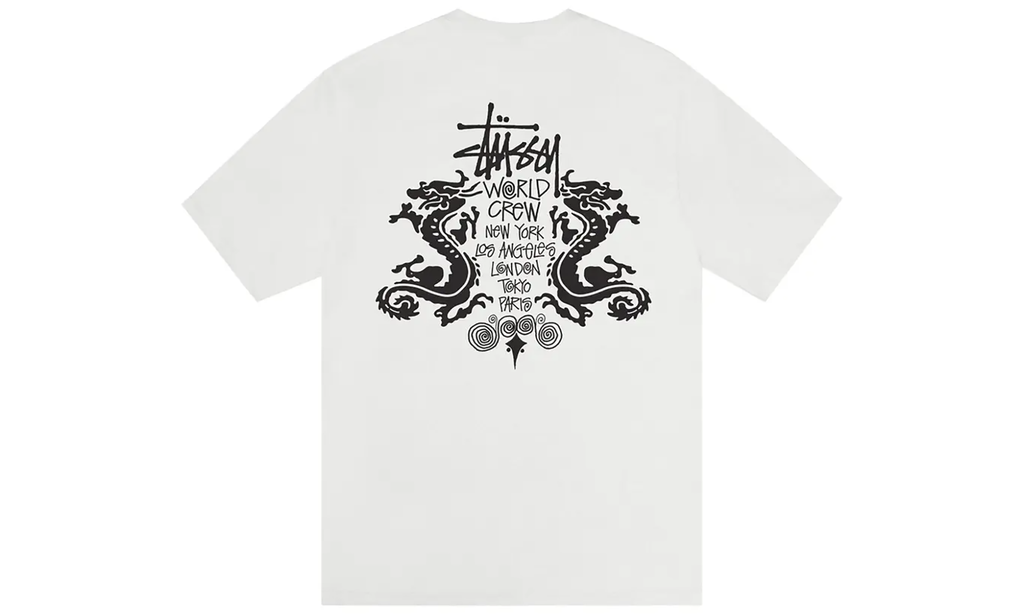 Double Dragon Pigment Dyed Tee "Natural" STUS51