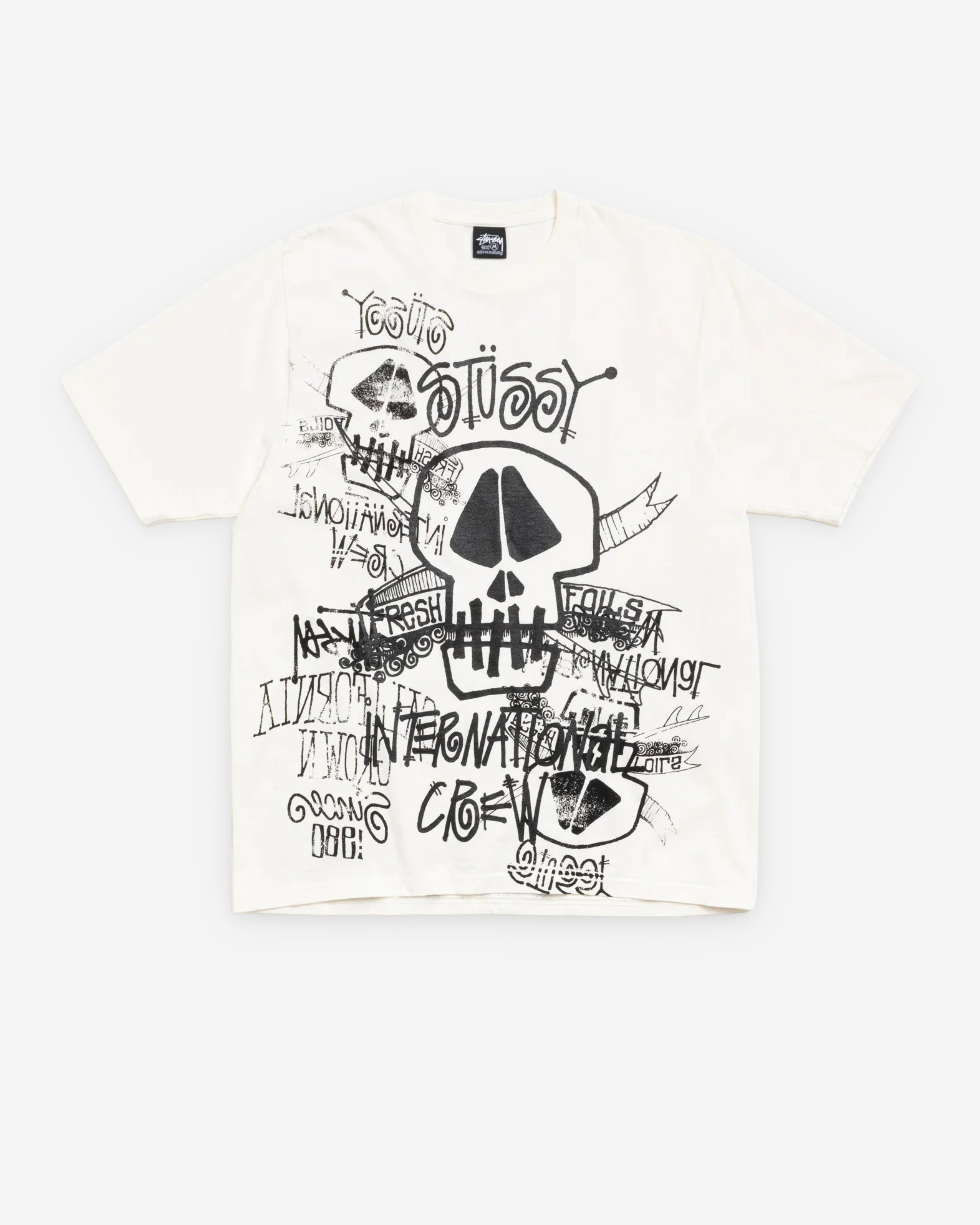 Stüssy - Men's Skulls Pigment Dyed Tee - (Natural)