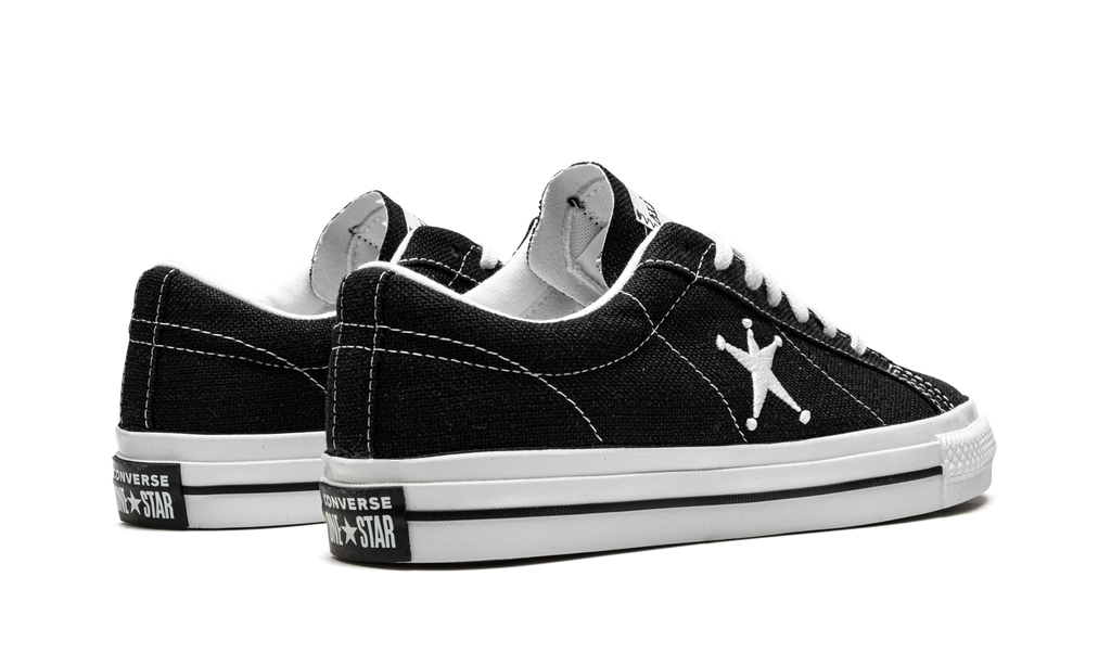 STUSSY X ONE STAR OX LOW "Black" 173120C