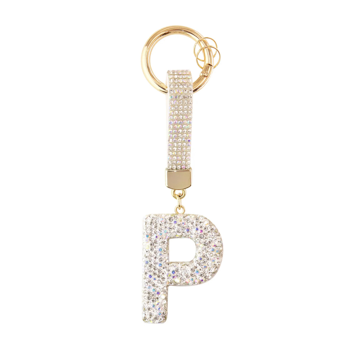 Sparkle Initial – Bag Charm (Silver)