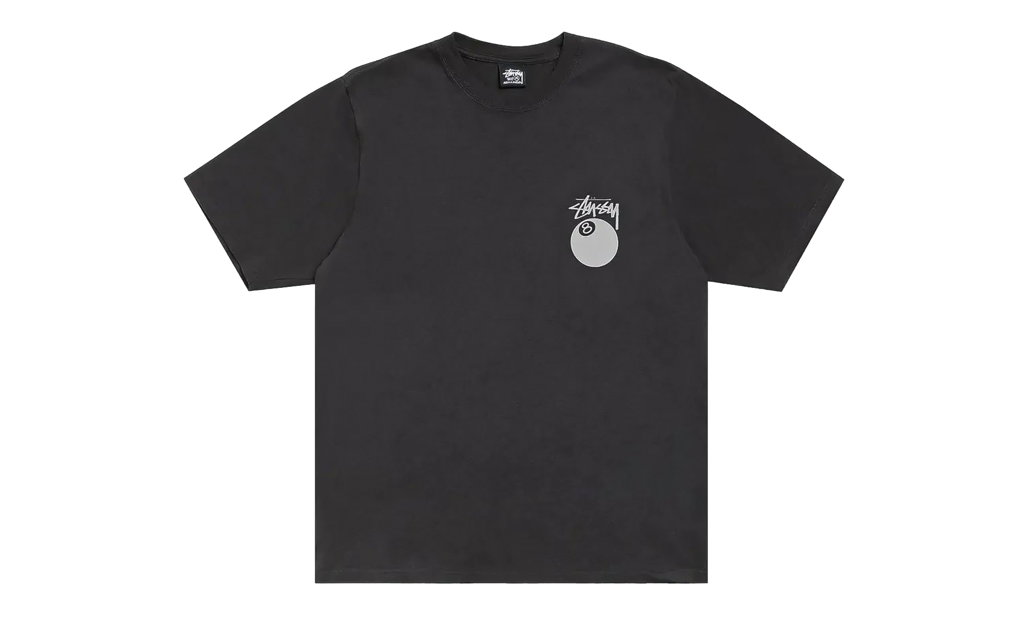 8 Ball Tee Pigment Dyed "Faded Black" STUS494