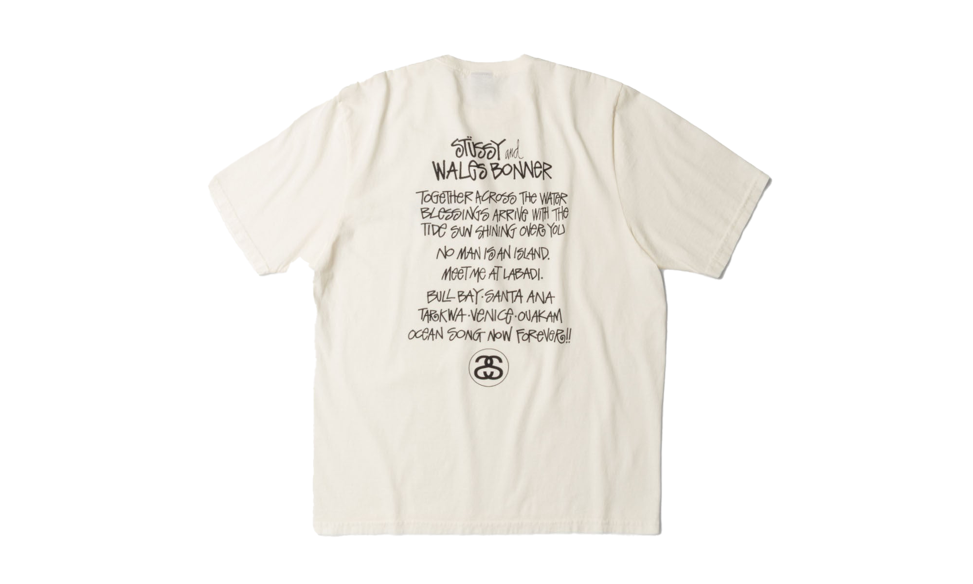 Stussy x Wales Bonner Ocean Song Tee "Ivory" STUS55