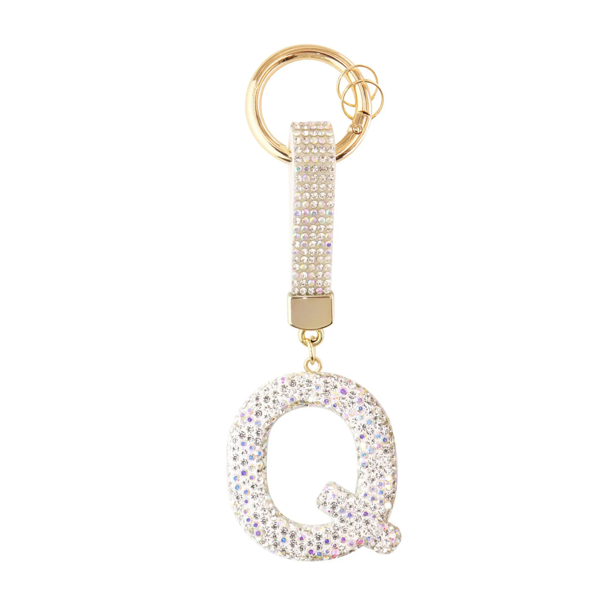 Sparkle Initial – Bag Charm (Silver)