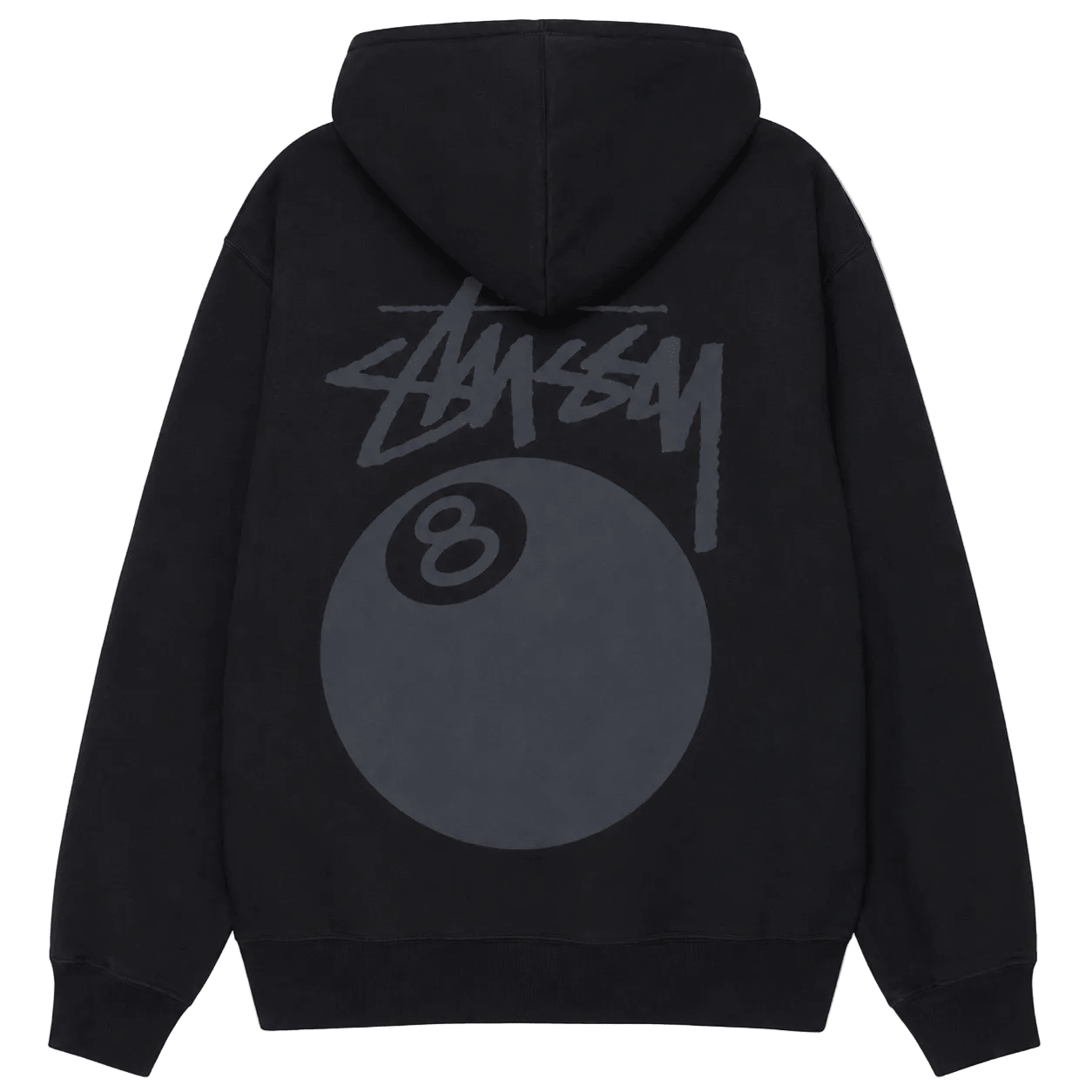 Stussy 8 Ball Pigment Dyed Hoodie Black