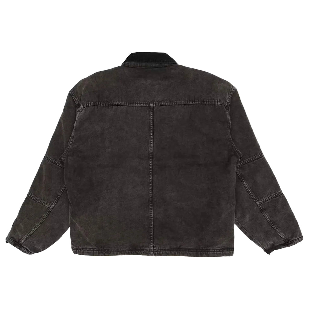 Stussy Washed Canvas Shop Jacket  Black