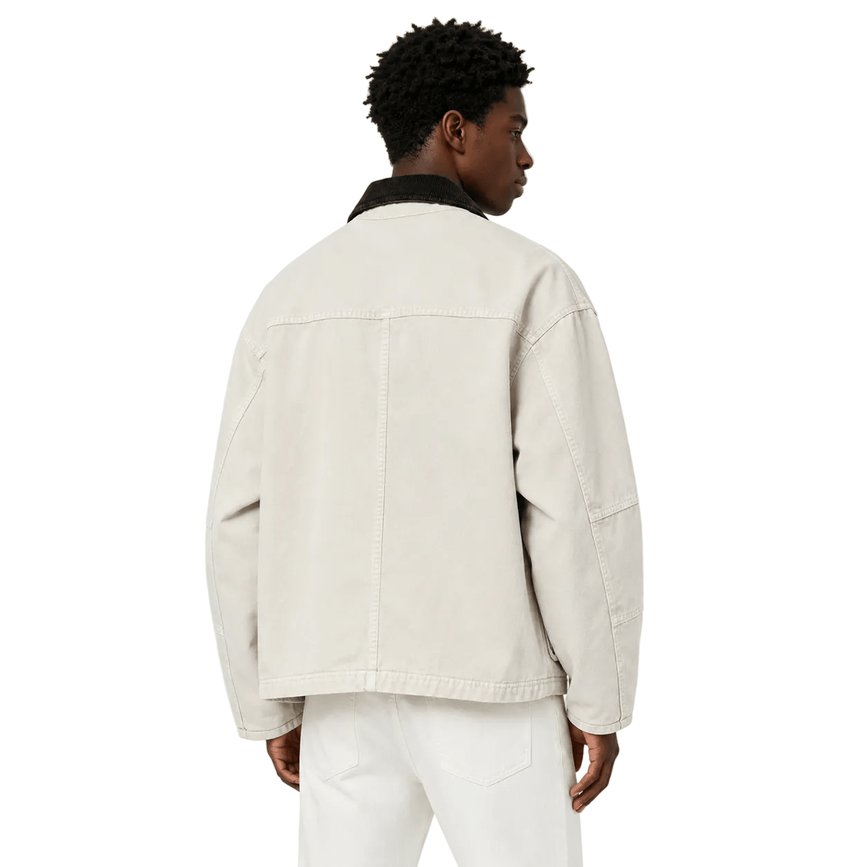 Stussy Washed Canvas Shop Jacket Bone