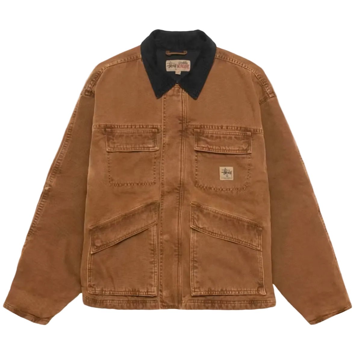 Stussy Washed Canvas Shop Jacket  Bronze