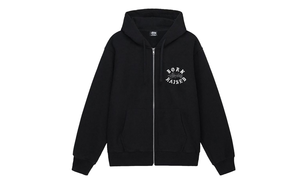 Born X Raised Logo Zip Hoodie "Black" STUS423