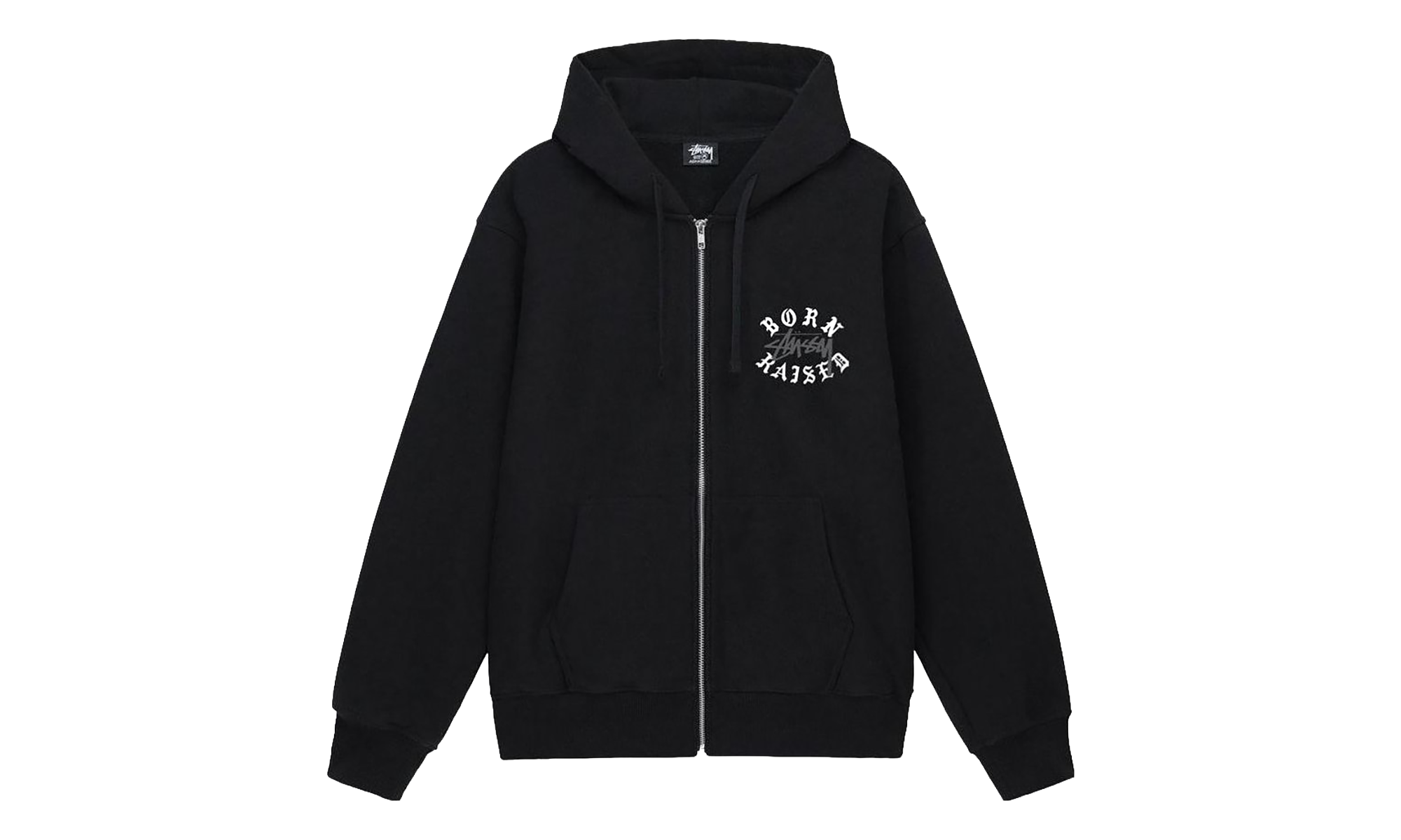 Born X Raised Logo Zip Hoodie "Black" STUS423