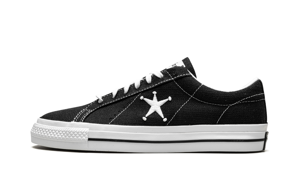 STUSSY X ONE STAR OX LOW "Black" 173120C