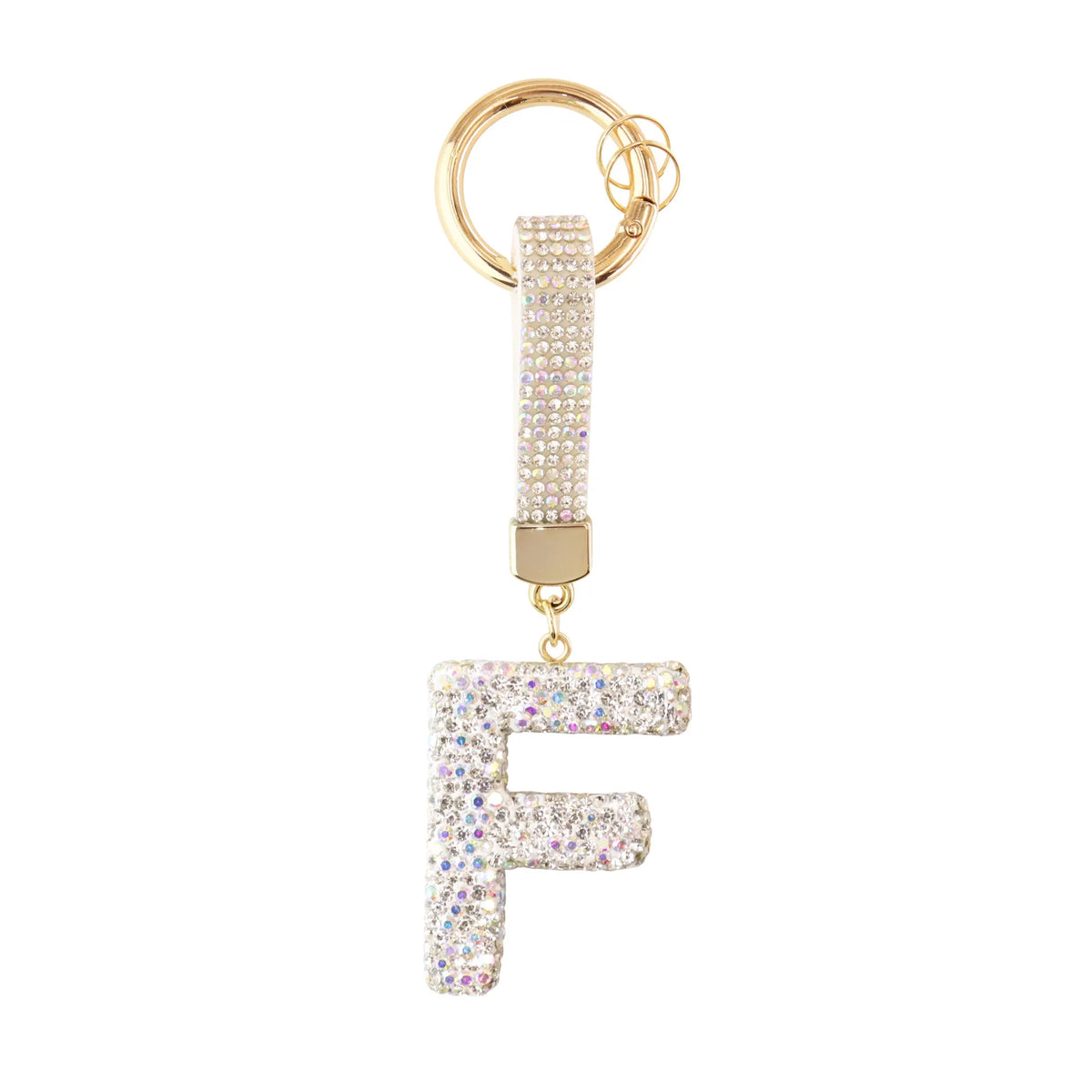 Sparkle Initial – Bag Charm (Silver)