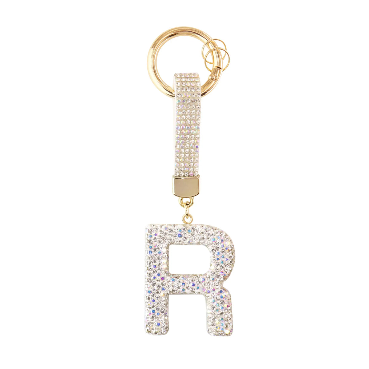 Sparkle Initial – Bag Charm (Silver)