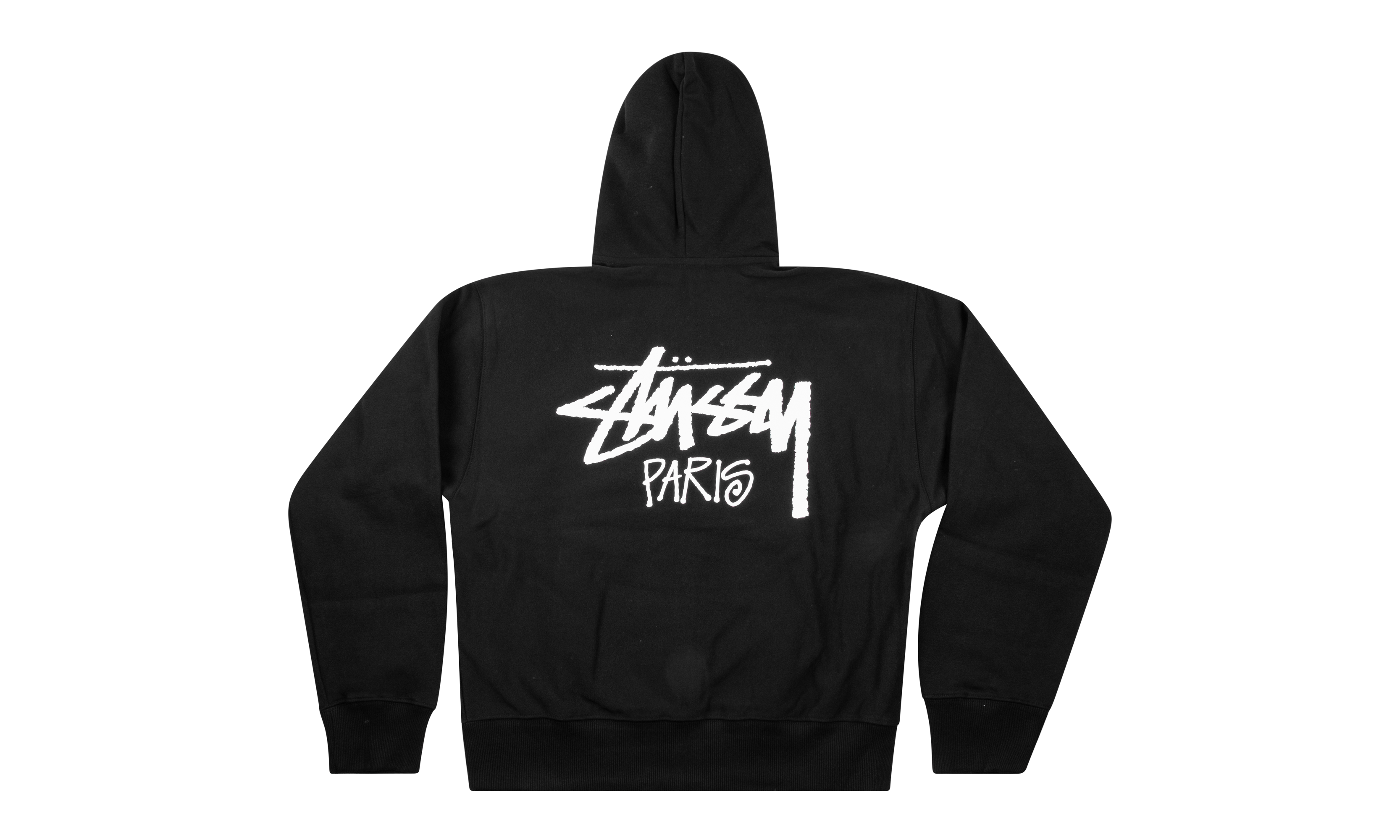 Paris Zip Up Hoodie "Black" STUS293